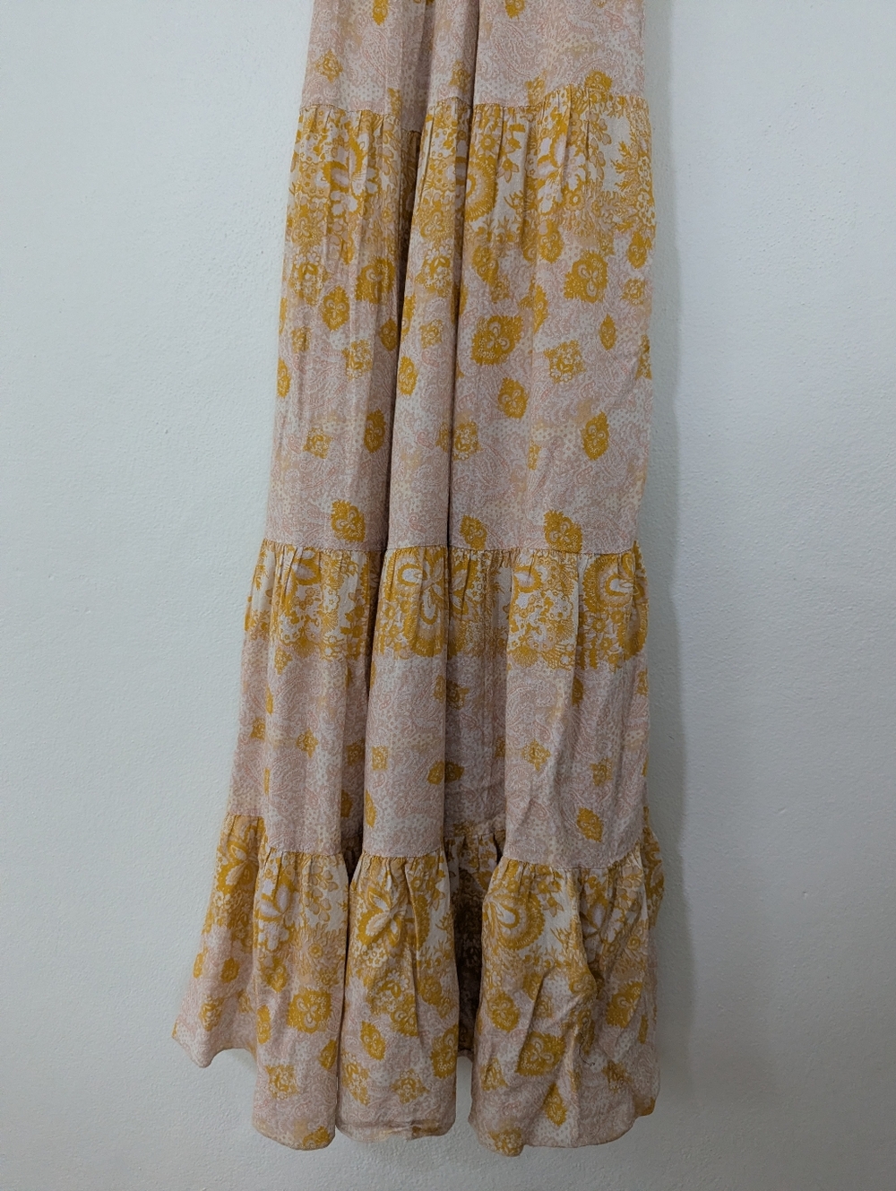 Free People Intimately Let's Smock About It Dress Floral Print Maxi Length Large - Picture 4 of 11